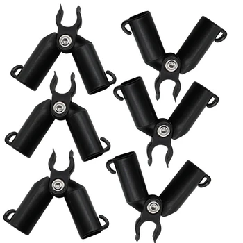 

20Pcs A-Type Fixed Socket Gardening Pillar Support Forks Vegetable Bracket Parts Climbing Plants Bracket Connectors 8mm