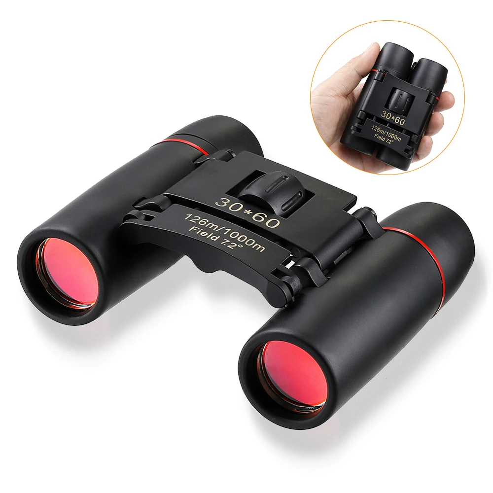 30x60 Zoom Telescope Compact HD Binoculars FMC Bak4 Night Vision for Outdoor Bird watching Travel Hunting Camping 1000M