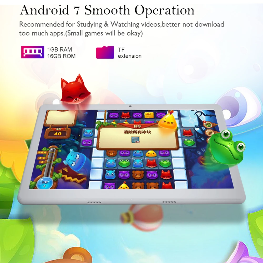 Анри 2.5D дуги Стекло Android 8 1 планшетный ПК 10 дюймов 4G Телефонный звонок 2 ГБ + 32