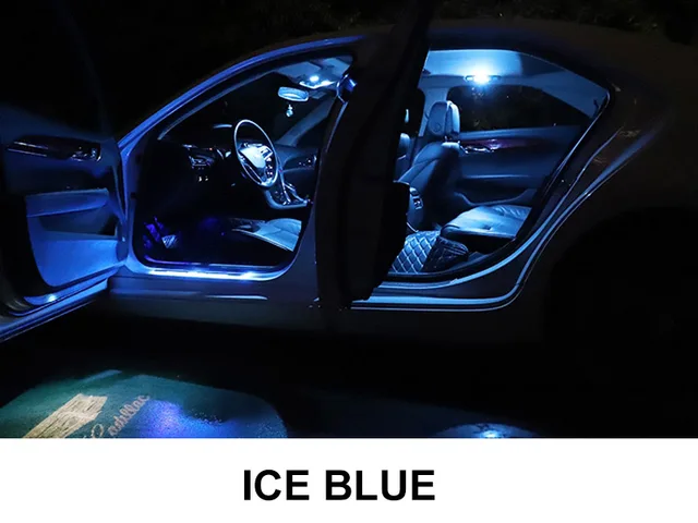 12Pcs Led Interior Light Kit For Hyundai i30 Fastback PDE PDEN N 2017 2018 2019 2020 LED Bulbs Dome Map Reading Canbus Ice Blue
