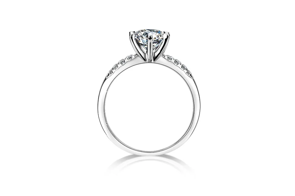 Starszuan милое обручальное кольцо из 18К золота EF Moissanite высокое качество EF Moissanite кольцо для женщин
