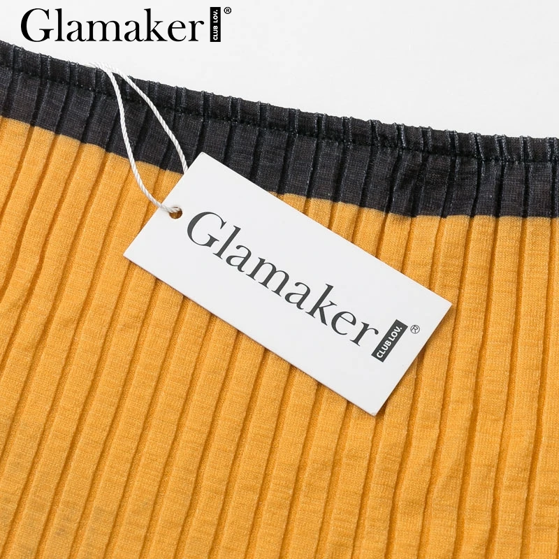 Glamaker, трикотажное облегающее платье с открытыми плечами, женское элегантное платье с длинным рукавом и высокой талией, женские вечерние платья на осень и зиму, сексуальное платье