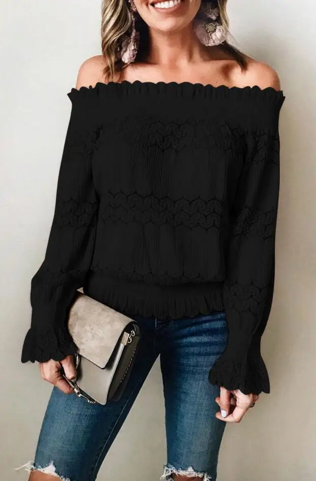 Весенние женские Кружевные блузы Befree Boho, сексуальные, длинные, с длинным рукавом, цветочный рисунок, хлопок, повседневные, шифоновые, большие, большие размеры, топы, рубашки