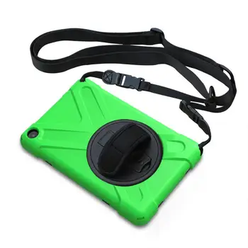 

For Amazon Kindle Fire 8 2017 / 2018 Multifunction Tablet Kids Safe Shockproof Heavy Duty Silicone+PC Kickstand Case