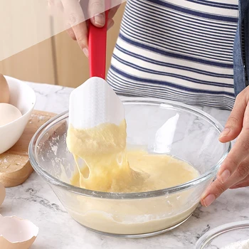 

1Pcs Kitchen Baking Scraper High Temperature Resistant Non Stick Multifunctional Spatula with Scoop Butter Kitchen Baking Tool