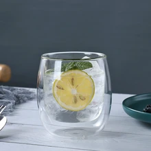 Прозрачная стеклянная кофейная кружка с двойными стенками капучино латте кофейная кружка для молока, для офиса послеобеденный чай фруктовый чай черный чай чайный пакетик чайная чашка