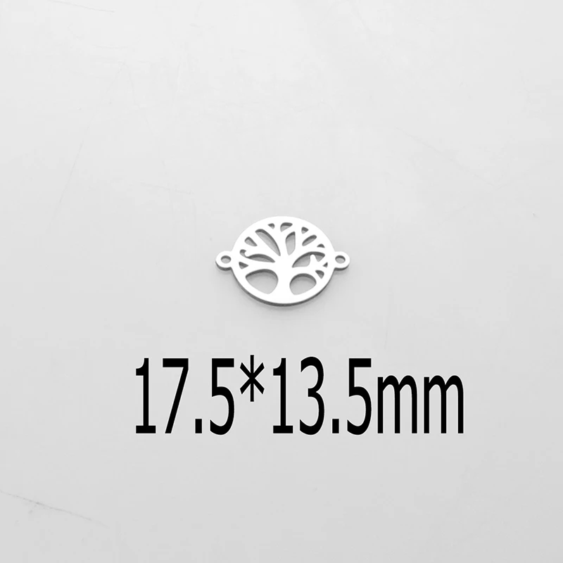 life Tree 5 шт./лот Снежинка из нержавеющей стали Хэллоуин Тыква соединитель для шармов Подвеска DIY браслет ножной браслет серьги ювелирных изделий - Цвет: life Tree