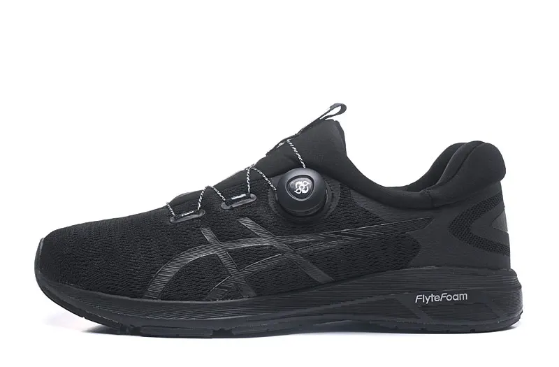 ASICS'S кроссовки для бега, новинка,, ASICS гелевые кроссовки для бега, мужские черные и золотые T7D6N-0193, размеры 40-45