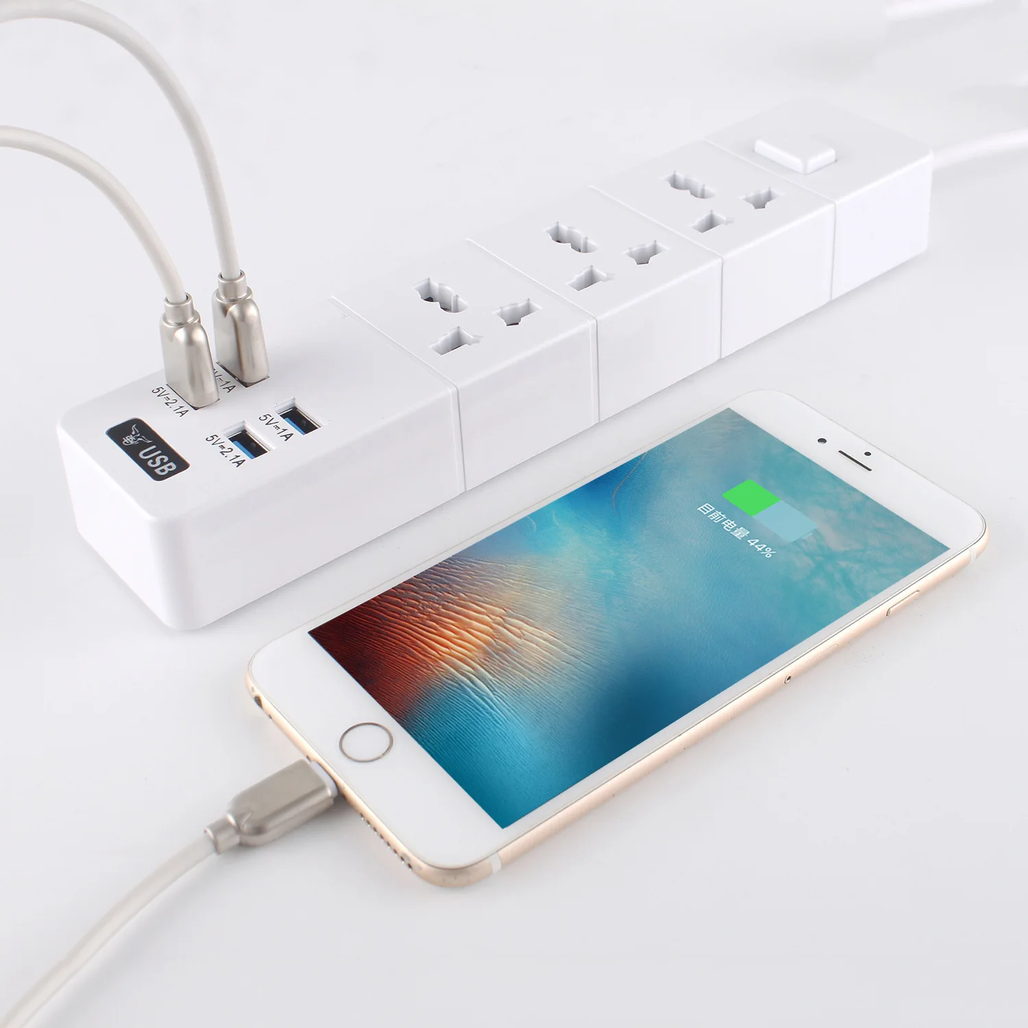 Несколько Мощность полоса 1/2/3 переменного тока с универсальным гнездом USB