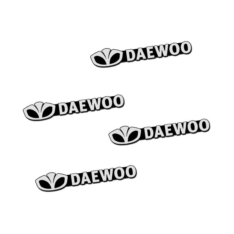 4 Stuks Fit Voor Daewoo Espero Nexia Matiz Lanos Nubira Legering Sticker Auto Stereo Stickers Auto Accessoires