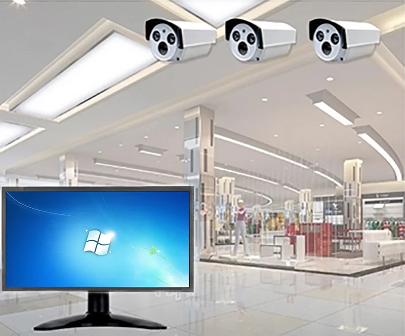Shop M. CCTV monitor