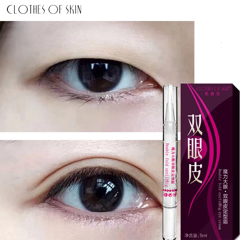 Professional Invisible Double Eyelid Shaped Cream Waterproof Double Eyelid Beauty Cream Eyes Styling Shaping Tools Care 5ml