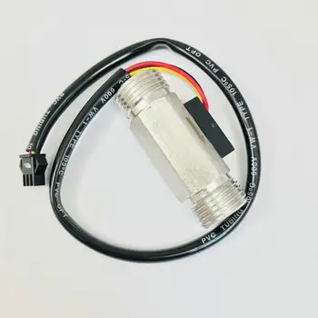 

USS-HS21TH 60 Stainless Steel 304 Hall Effect Water Flow Sensor 1-30L/M G1/2" Turbine Flowmeter for Dosage Controller Irrigation