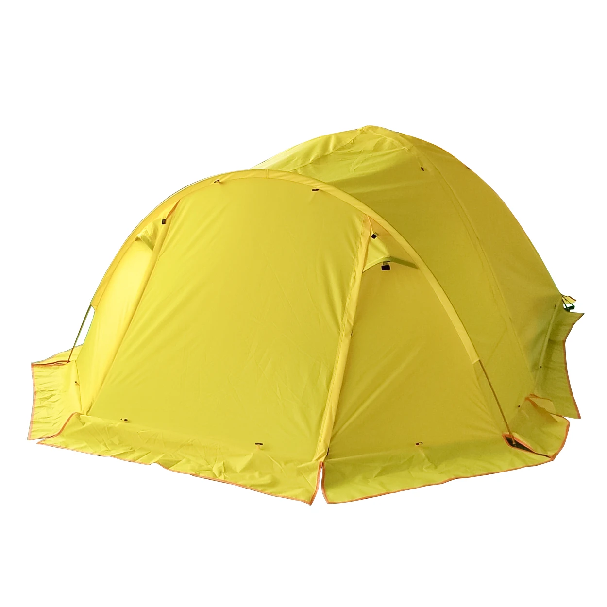 Pandaman-Tear Resistant Camping Tent, Windproof Light, 210T, Plaid Polyester, PU3000mm, 4-6 Person with Snow Skirt