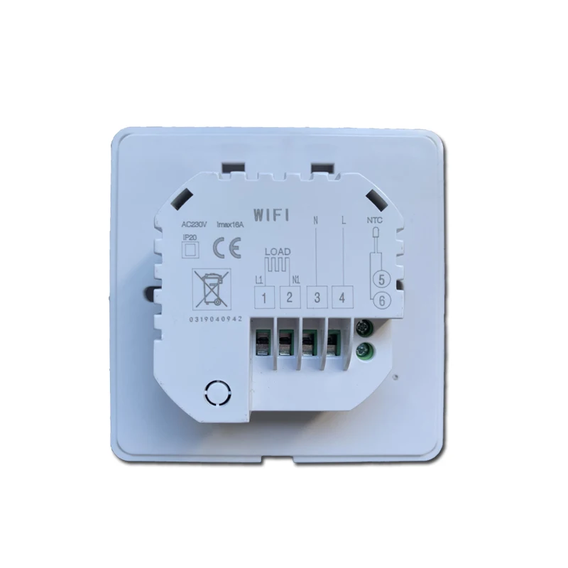 Wifi thermostat programmable digital GoogleLCD touch screen water and electricity to warm the temperature mobile phone remote