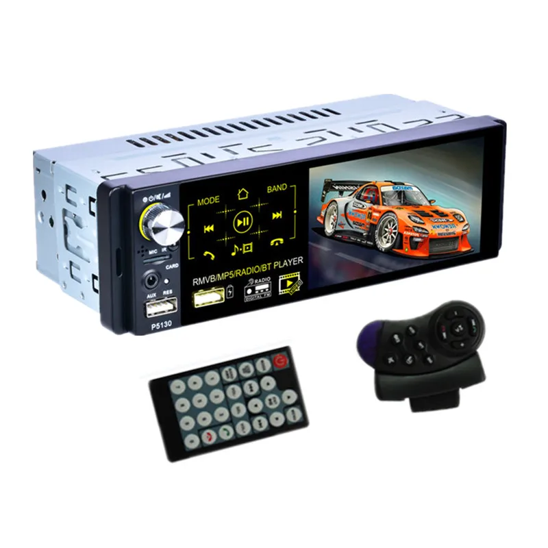 Универсальный Автомобильный мультимедийный плеер 1Din Bluetooth/MP5/AM/FM/RDS радио аудио стерео, автомобильный 1 Din 4,1 дюймовый экран радио - Цвет: Radio Only