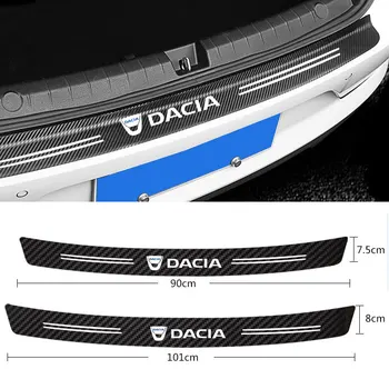 

Car Tail trunk Rear Bumper Protector Carbon fiber Sticker For Dacia Duster Logan Sandero 2 Mcv Sandero Accessories