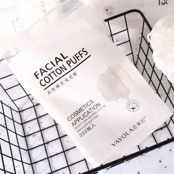 

Cotton Puff 222 PCs vafula Hyun Black Series Three Layer Nonwoven Fabric Pressed Trim jia xin mian Bag Facial Wipe