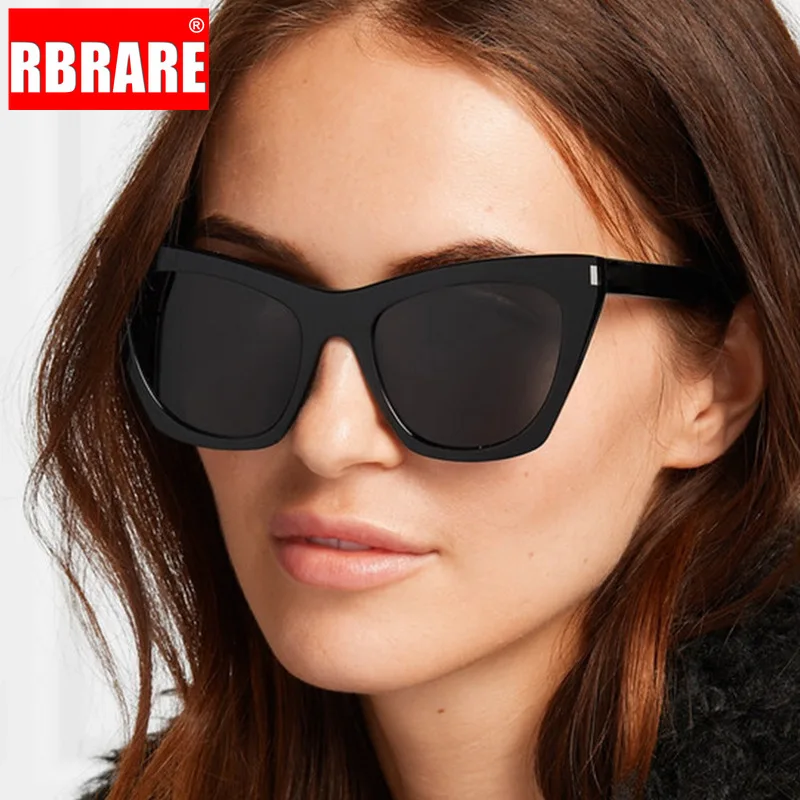 RBRARE Винтажные Солнцезащитные очки Cateye для женщин Роскошные Брендовые очки мужские негабаритные солнцезащитные очки ретро очки женские Gafas De Sol Mujer