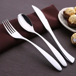 Kityang Three Four Steel Stainless Steel Knife, Fork And Spoon Hotel Tableware Western Food Knife And Fork Set Steak Knife Fork