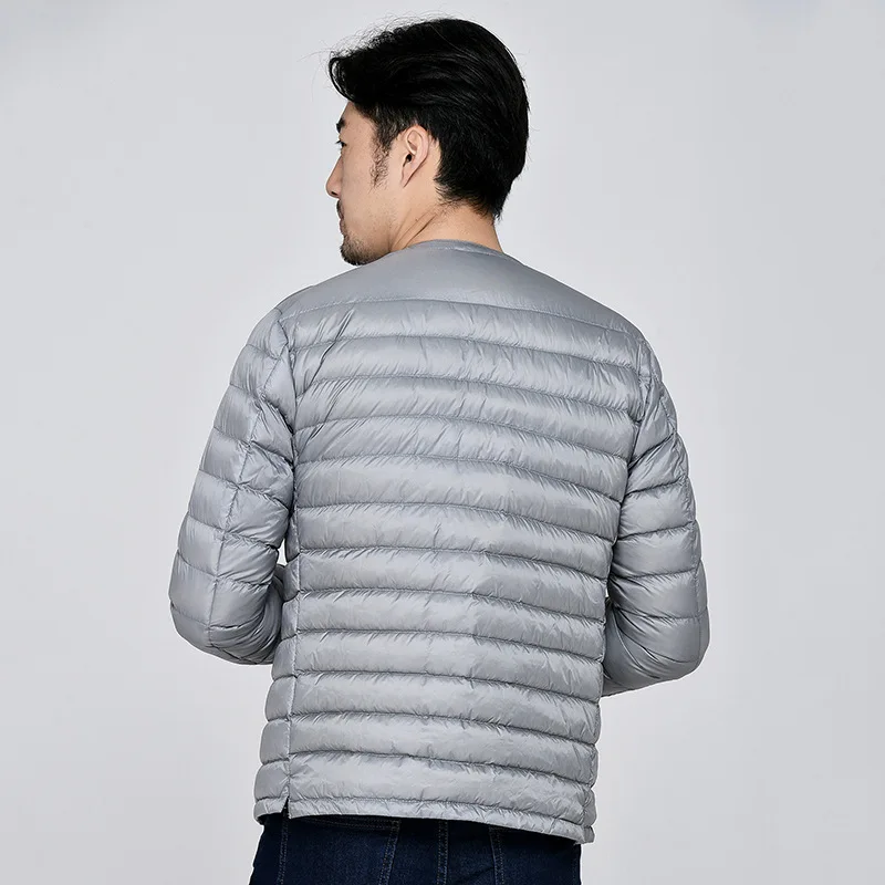 New Style Winter Warm Middle-aged down Feather Liner Vest Customizable Thin down Jacket Men's