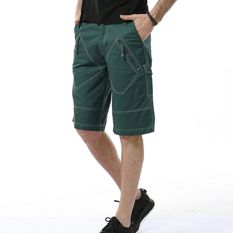 New Summer Men's Casual Five-point Pants Fashion Outerwear Men Pure Cotton Solid Color Overalls Shorts Plus Size 29-40 best casual shorts Casual Shorts