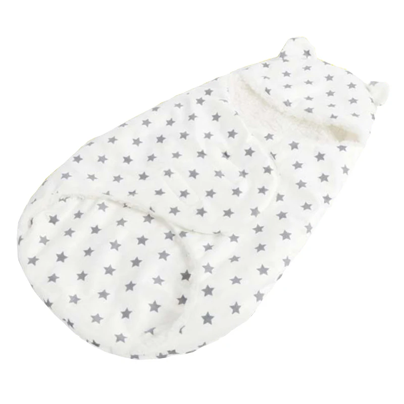 AAG кашемировый детский спальный мешок из овечьей шерсти, пеленальный конверт для коляски для новорожденных, зимний теплый детский спальный мешок - Цвет: MAAG577-B-1