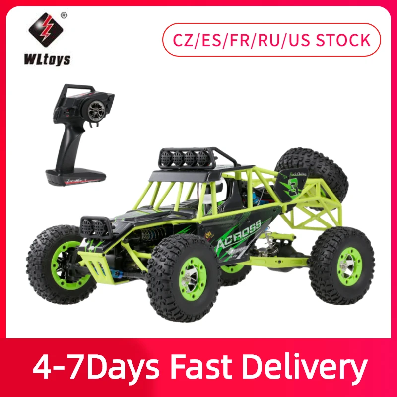 rooster huiswerk Vrijlating Wltoys 12428 Rc Car 4wd 1/12 2.4g 50km/h High Speed Monster Vehicle Remote  Control Car Rc Buggy Off-road Car Truck Vs Xks 144001 - Rc Cars - AliExpress