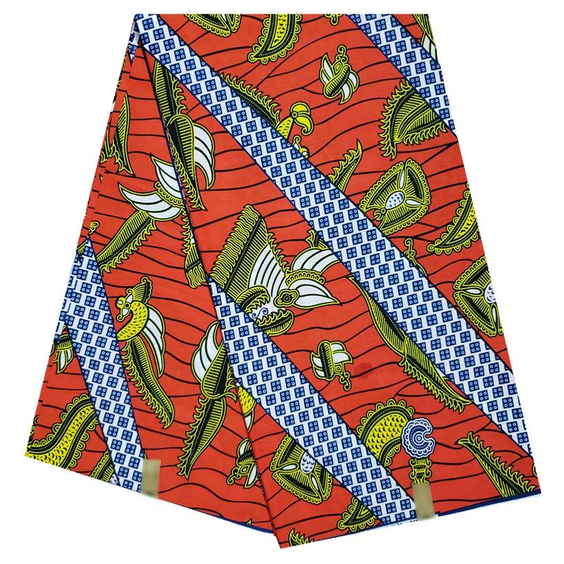 

African Fabrics Cotton Latest African Wax Print Fabric 2019 High Quality Dutch Wax African Wax tissus 6yard FREE SHIPPING