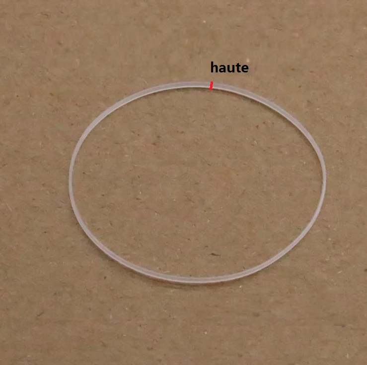방수 시계 크리스탈 I 링 플라스틱 유리 가스켓, 0.8mm 높이, 내경 26mm  35.5mm