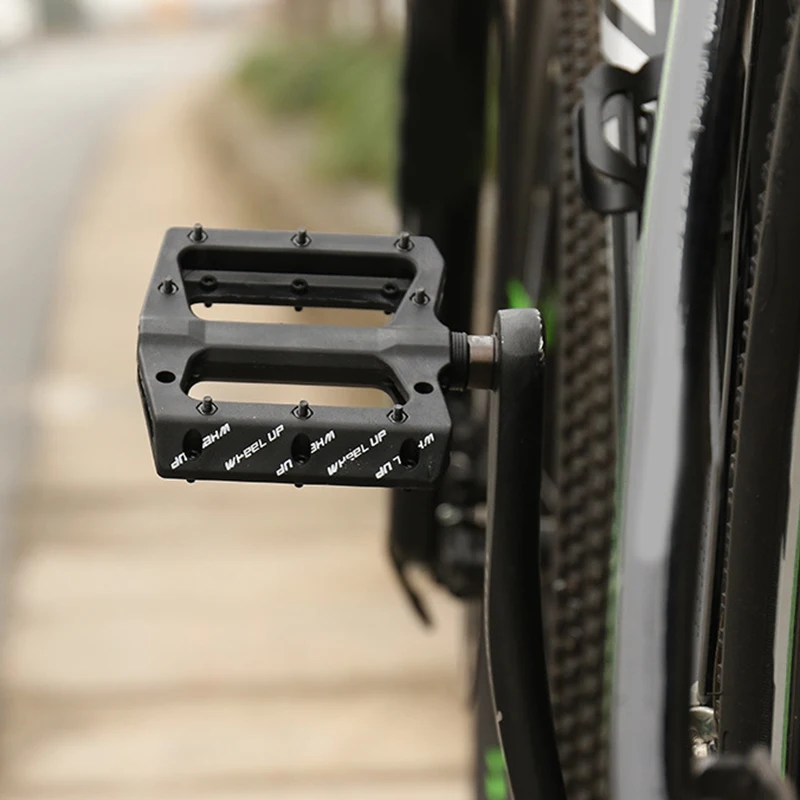 Wheelup 1 пара, педаль для горного велосипеда, нейлон, волокно, подшипник, велосипедные противоскользящие педали, Униформа, сила, практичные педали
