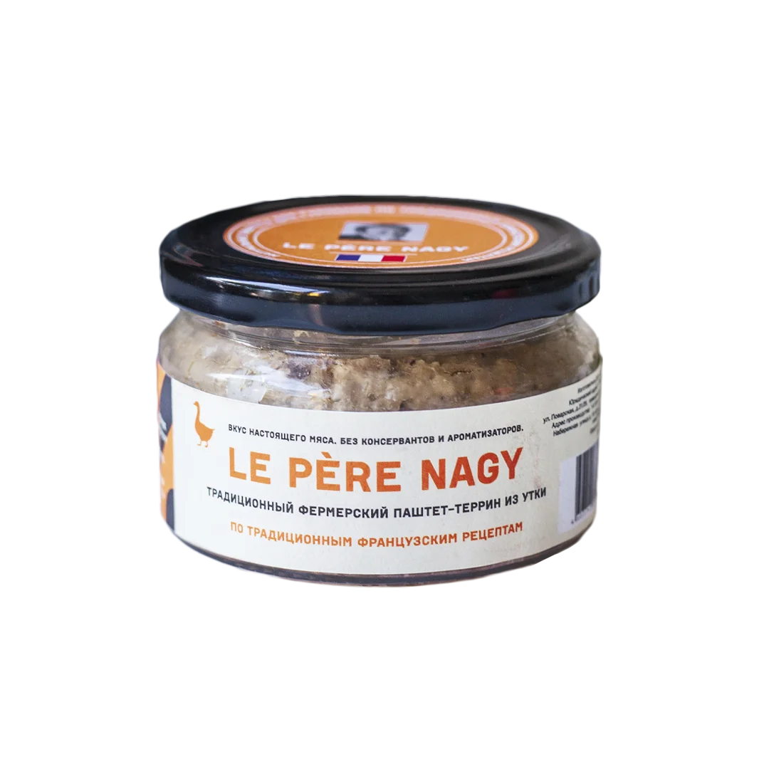 Паштет Le Pere Nagy "Традиционный фермерский паштет-террин из утки", 180 г Паштет Le Pere Nagy "Традиционный фермерский паштет-террин из утки", 180 г