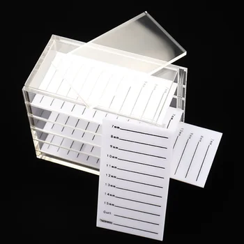 

5 Layers Professional Transparent Empty Eyelashes Box Container Eyelash Cases/lash Box For Eyelash Extension Supplies
