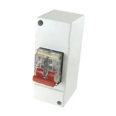

AC 400V 32A 2P Transparent Mini Circuit Breaker MCB with Housing