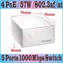 Max PoE 57 Вт 5 портов 4 PoE коммутатор 4 PoE порта питание ip-камеры, беспроводной AP, 4-портовый PoE коммутатор 1* uplink RJ45 мини гигабитный коммутатор