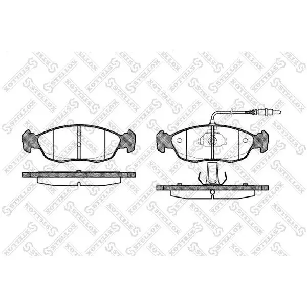Колодки дисковые п. с антискрип. пластинами\ Peugeot 306 1.1i-1