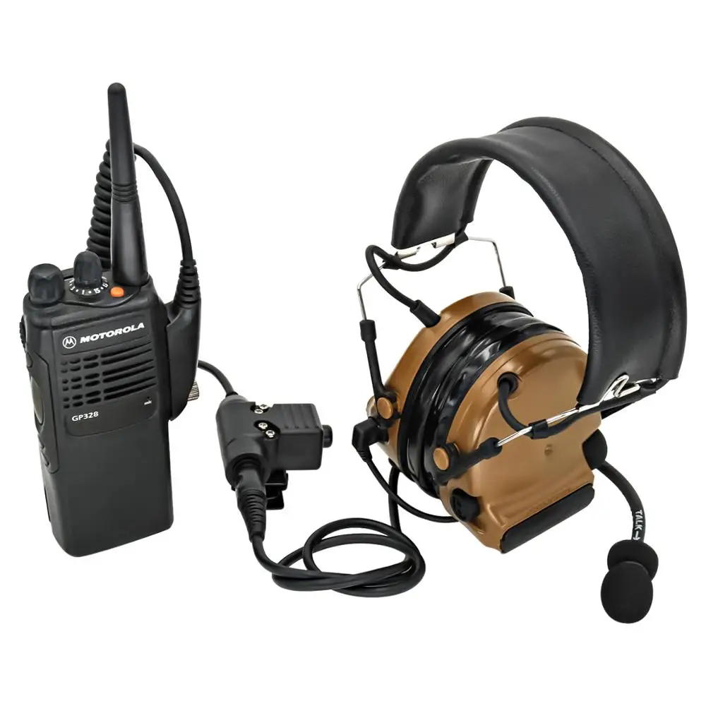 Тактический PTT U94 Кабельный адаптер для Motorola walkie talkie GP140 GP320 GP328 GP338 GP340 радио