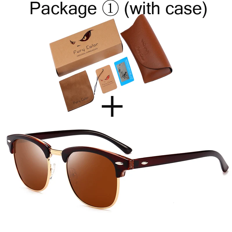 UV400 поляризационные мужские и женские солнцезащитные очки 3016, классические модные ретро брендовые солнцезащитные очки с покрытием, солнцезащитные очки gafas De Sol Masculino - Цвет линз: brown-brown-1