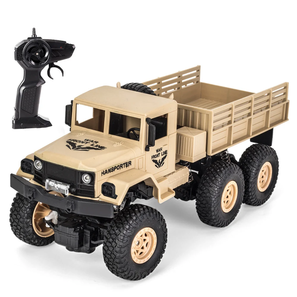 Jjrc Q69 2,4 ghz 6wd 1:18 пульт дистанционного управления военный грузовик 6 колесный внедорожник модель радиоуправляемого грузовика дистанционное управление альпинистская машина