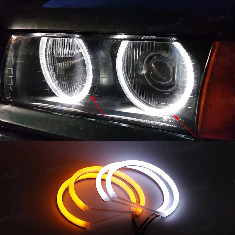

Хлопковый налобный фонарь Halo Angel Demon Eyes Kit Angel Eyes light для BMW 3 серии E30 E36 M3 333i 325i 323i 316i 318i 325td 1982-2000