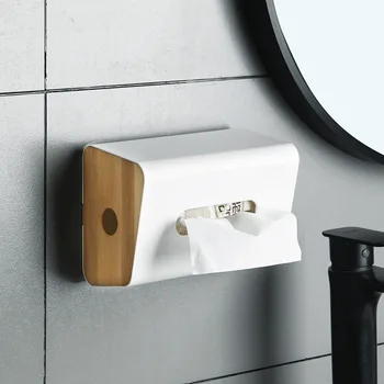 

Toilet Paper Holder Bathroom Storage Box Stick-wall tissue box Toilet Roll Holder Wall-mounted toilet tissue storage box