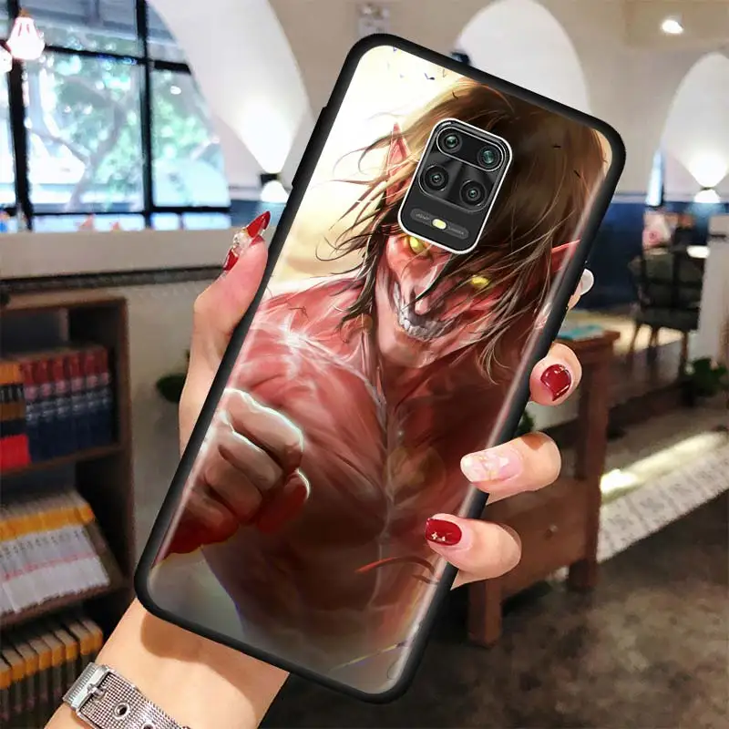Anime attack on Titan Phone case for Xiaomi Redmi Note 7 8 9 Pro 8T 9S 6 6A 7A 8A 9A 9C K20 K30 Pro Black Silicone Soft Cover