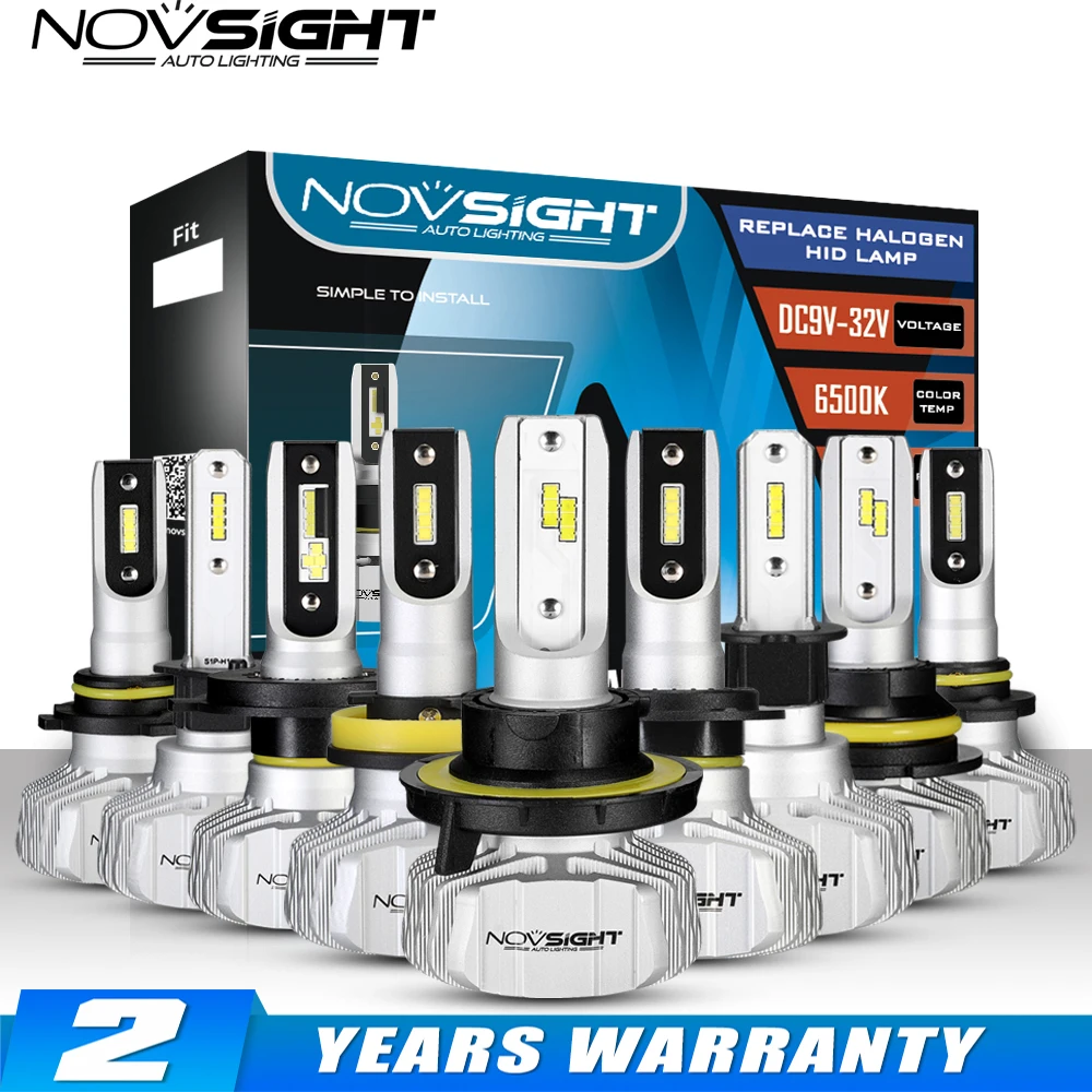 NOVSIGHT H4 светодиодный H7 H11 H110000Lm автомобильные лампы для передних фар GPS 9005/HB3 9006/HB4 H13