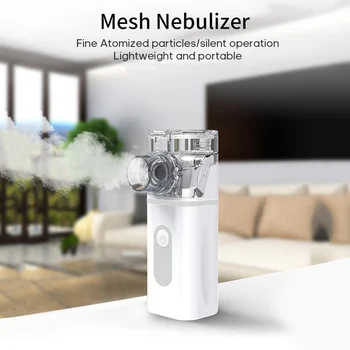 

Portable Handheld Nebulizer Atomizer Inhaler Home Use Ultrasonic Mesh Nebulizer Machine for Children Adults Handheld Nebulizer
