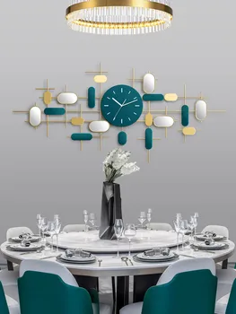 

Vintage Metal Wall Clock Large Unique Design Living Room Silent Creative Nordic Wall Clocks Home Decor Duvar Saati Watch DE50WC