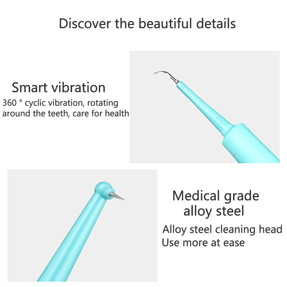 Elétrica do Sonic Cálculo do Dente Clarear os Dentes Multi-função Scaler Dental Cores Removedor Cleaner Tooth Tártaro Stains Remover 4 8 Clarear Os Dentes Tártaro Stains Remover