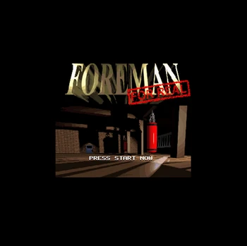 

Foreman For Real USA Version 16 bit Big Gray Game Card For NTSC Game Player