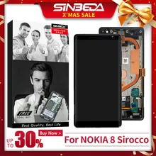5," супер AMOLED ЖК-дисплей сенсорный экран с рамкой для NOKIA 8 Sirocco дисплей замена мобильного телефона Ремонт ЖК-дисплей
