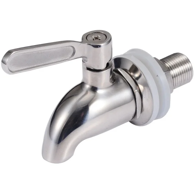 TOP!-Stainless Steel Faucet Tap Draft Beer Faucet For Home Brew Fermenter Wine Draft Beer Juice Dispenser Drink Fridge Kegs