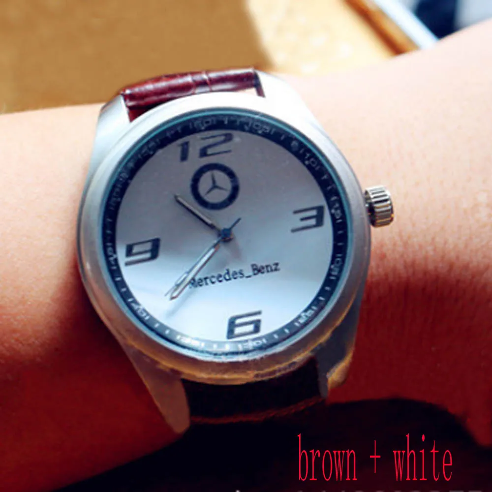 brown and white 50 шт часы наручные часы - Цвет: brown and white